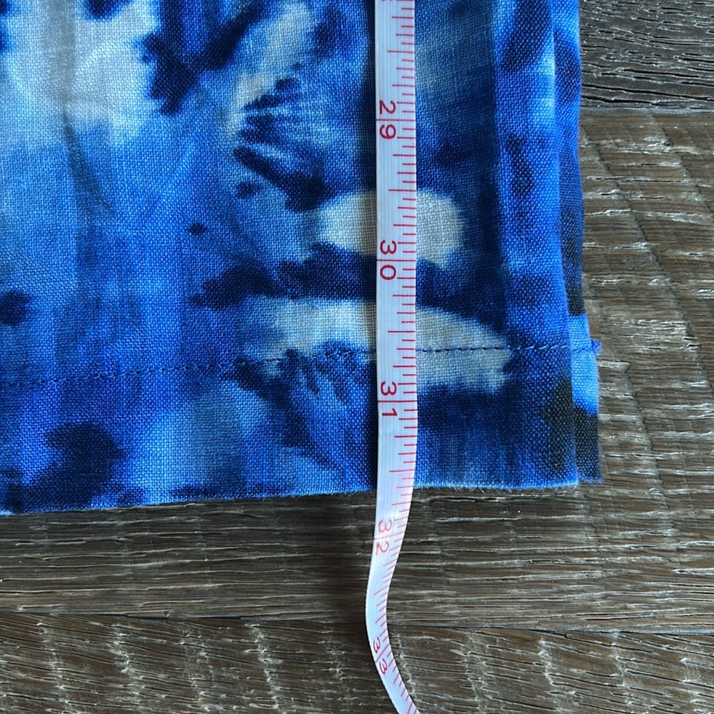 Tommy Bahama Blue and White Linen Palazzo Pants - Picture 6 of 7